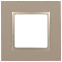 Рамка для розеток и выключателей ЭРА Elegance 14-5011-04 Classic, на 1 пост, шампань Б0060574