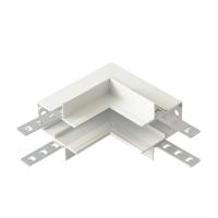 Внутренний соединитель угловой для встраиваемого магнитного шинопровода для ГКЛ12,5 мм Crystal Lux CLT 0.223 13 WH
