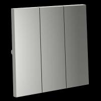 Клавиши для выключателя/переключателя трехклавишного S70 (сталь) Voltum VLS000505