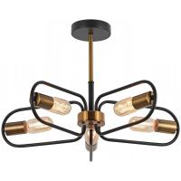 Потолочная люстра Illumico IL8253-5COU-79 BK GD