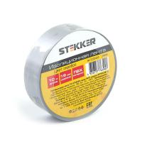 Изоляционная лента Stekker INTP01319-10 0,13*19 10 м серебро 39908