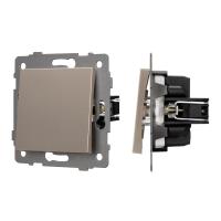 Механизм выключателя одноклавишный проходной SWT-MKP1-PL-GD-V (250V, 10A) Arlight 049874