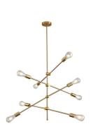 Люстра подвесная Alfa Light F3524-44 C0pper E27*8