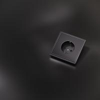 Накладка для розетки с заземлением и защитными шторками, S70 Metal (антрацит) Voltum VLSM000712