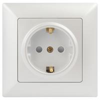 Розетка ЭРА Intro Solo Schuko 2P+E 16A 250V со шторками перламутровый 4-206-06 Б0053686 Розетка ЭРА Intro Solo Schuko 2P+E 16A 250V со шторками перламутровый 4-206-06 Б0053686