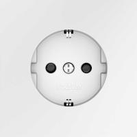 Розетка встраиваемая Voltum S70 с заземлением и защитными шторками, 16А, (белый матовый) VLS040202