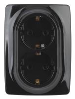 Розетка ЭРА 12 2x2P E Schuko со шторками 16A 250V 12-2108-06 Б0036447 Розетка ЭРА 12 2x2P E Schuko со шторками 16A 250V 12-2108-06 Б0036447