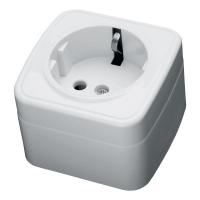 Розетка Stekker с/з 16A 250V белый PST1650120 39033