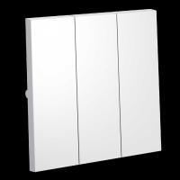 Клавиши для выключателя/переключателя трехклавишного S70 (белый матовый) Voltum VLS000502