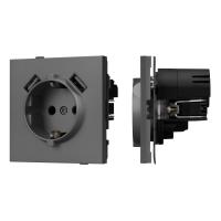 Механизм розетки с USB зарядкой SCT-TENDO-MUAA-SFPL-GR (230V, 16A) Arlight 054605