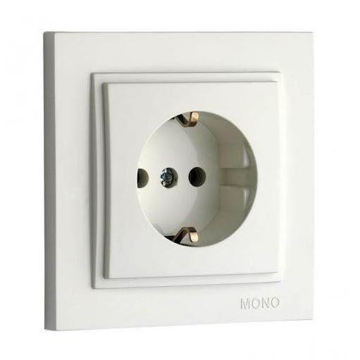 Розетка 2К+З Mono Electric Despina 16A 250V винтовое подключение белый 102-190021-117 Розетка 2К+З Mono Electric Despina 16A 250V винтовое подключение белый 102-190021-117