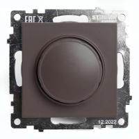 Выключатель диммирующий TRIAC Stekker Катрин шоколад GLS10-7106-04 49017