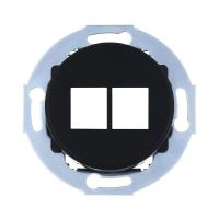 Накладка розетки компьютерной LK Studio Vintage Classic, Vintage Quadro на 2 входа черный 886208-0 Накладка розетки компьютерной LK Studio Vintage Classic, Vintage Quadro на 2 входа черный 886208-0