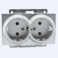 Розетка 2К+З двойная Mono Electric Despina/ Larissa 16A 250V винтовое подключение серебро 500-002104-120 Розетка 2К+З двойная Mono Electric Despina/ Larissa 16A 250V винтовое подключение серебро 500-002104-120