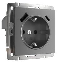 Розетка с заземлением, шторками и USBх2 Werkel графит W1171764 4690389194436 Розетка с заземлением, шторками и USBх2 Werkel графит W1171764 4690389194436