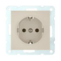 Розетка LK Studio с з/к, без шторок (бежевый) LK60 863101-1