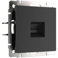 Телефонная розетка RJ-11 Werkel черный матовый WL08-RJ-11 4690389086755