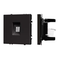 Механизм компьютерной розетки SCT-NOBE-MPC1-SFPL-BK (RJ-45, CAT6) Arlight 054305