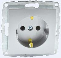 Розетка 2К+З Mono Electric Despina/ Larissa 16A 250V винтовое подключение серебро 500-002121-117 Розетка 2К+З Mono Electric Despina/ Larissa 16A 250V винтовое подключение серебро 500-002121-117