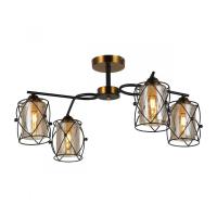 Потолочная люстра IMEX MD.1023-4-S-BK+GBR