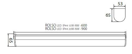 Светильник для зеркал в ванную с выключателем Kanlux ROLSO LED IP44 15W-NW 26700 Светильник для зеркал в ванную с выключателем Kanlux ROLSO LED IP44 15W-NW 26700