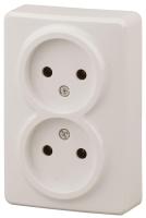 Розетка ЭРА Эксперт 2x2P 16A 250V 11-2202-02 Б0020683 Розетка ЭРА Эксперт 2x2P 16A 250V 11-2202-02 Б0020683