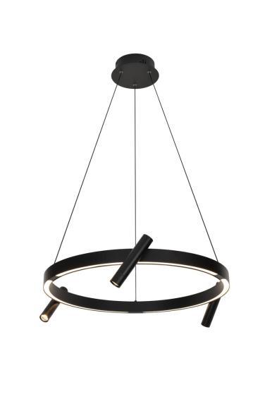 Люстра подвесная Alfa Light F3924-15 black 75W D60*H12 0