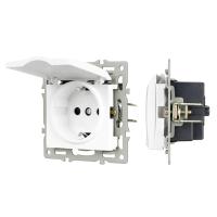 Механизм розетки влагозащищённый SCT-MCP-PL-WH (250V, 16A) Arlight 043745