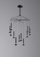 Люстра подвесная Alfa Light F3024-45 BLACK