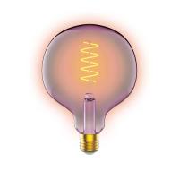 Лампа светодиодная диммируемая филаментная Gauss E27 5W 1800K розовая 1011802105