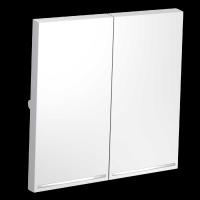 Клавиши для выключателя/переключателя двухклавишного с подсветкой S70 (белый матовый) Voltum VLS000402