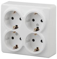 Розетка ЭРА Эксперт 4х2P E со шторками Schuko 16A 250V 11-2211-01 Б0020709 Розетка ЭРА Эксперт 4х2P E со шторками Schuko 16A 250V 11-2211-01 Б0020709