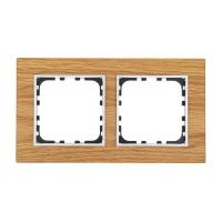 Рамка LK Studio 2-постовая из натурального светлого дерева (дуб) LK60 864255-1