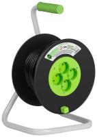 Удлинитель силовой ЭРА GREEN LINE KAT-2x1.5-30m Greenline на катушке пластик 4 розетки без заземления 30м ПВС 2x1.5мм2 Б0065083