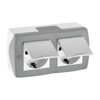 Розетка 2К+З двойная Mono Electric Octans IP20 16A 250V с крышкой винтовое подключение бело-серый 104-020001-184 Розетка 2К+З двойная Mono Electric Octans IP20 16A 250V с крышкой винтовое подключение бело-серый 104-020001-184