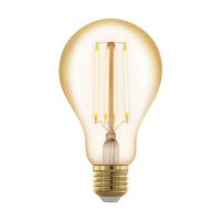 Лампа светодиодная филаментная диммируемая Eglo E27 4W 2200К янтарь 12858