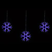 Светодиодная гирлянда Uniel занавес Снежинки-1 220V синий ULD-E1503-036/DTA Blue IP20 Snowflakes-1 UL-00001406