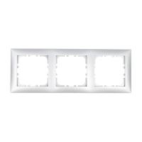Рамка LK Studio 3-постовая (серебристый металлик) LK60 864303-1