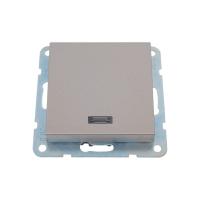 Переключатель одноклавишный LK Studio LK80 c подсветкой шампань 840406-1 Переключатель одноклавишный LK Studio LK80 c подсветкой шампань 840406-1