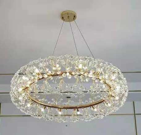 Люстра подвесная Alfa Light F2024-38 G9*12 Французское золото