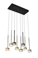 Люстра подвесная Alfa Light F3924-81 black+gol d+chrom e 40 70*30*H1 50