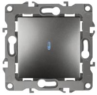 Выключатель одноклавишный с подсветкой ЭРА 12 10AX 250V 12-1102-12 Б0019280 Выключатель одноклавишный с подсветкой ЭРА 12 10AX 250V 12-1102-12 Б0019280