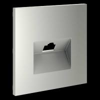 Накладка для розетки компьютерной RJ45 кат.6 S70 (сталь) Voltum VLS001305