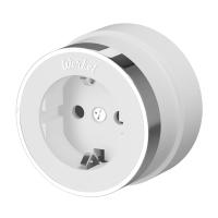 Розетка с заземлением Werkel Vintage белый матовый/хром W5871050 4690389174698 Розетка с заземлением Werkel Vintage белый матовый/хром W5871050 4690389174698