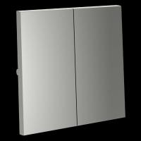 Клавиши для выключателя/переключателя двухклавишного S70 (сталь) Voltum VLS000305