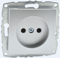 Розетка 2К Mono Electric Despina/ Larissa 16A 250V винтовое подключение серебро 500-002122-116 Розетка 2К Mono Electric Despina/ Larissa 16A 250V винтовое подключение серебро 500-002122-116