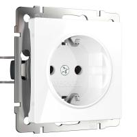 Розетка с заземлением Werkel белый W1171001 4690389155116