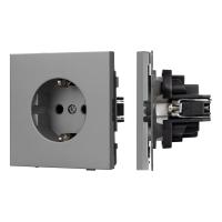 Механизм электрической розетки SCT-TENDO-MEU1-PL-GR (230V, 16A) Arlight 054080