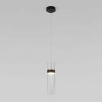 Подвесной светодиодный светильник Eurosvet Lumen 50244/1 Led черный/прозрачный