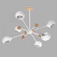Подвесная люстра IMEX MD.4902-6-S WH+WOOD